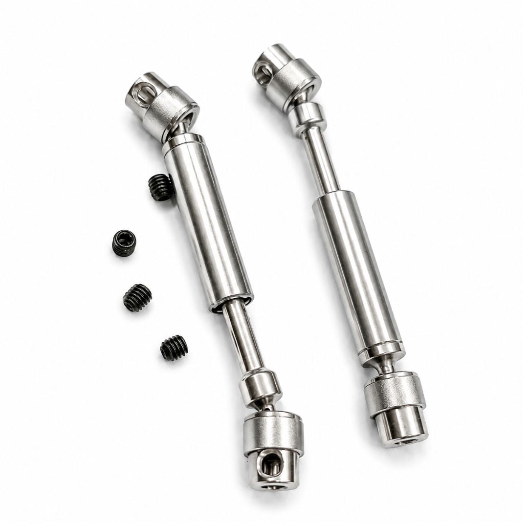 Metal Center Drive Shafts for FMS FCX18 RC Crawler (LC80, Chevrolet K10, GMC Sierra S 1500, Hummer EV & EazyRC Thunderstorm)