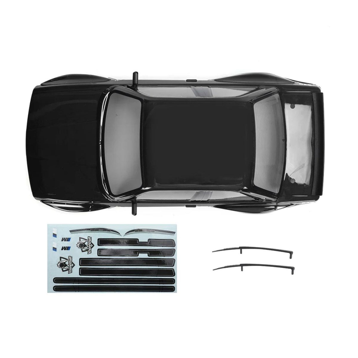 HNR H98265-2 Black BMW E30 Body Shell with LED Lights | 9803 Werewolf / FTX EVO30