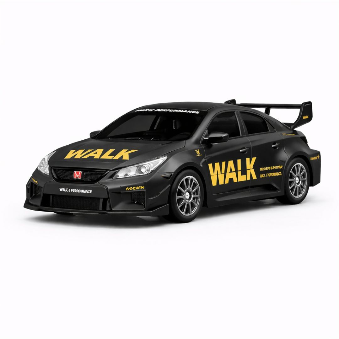 Hstar 1:43 Nissan GT-R Liberty Walk RC Drift Car 4WD with Gyro & LED – Black