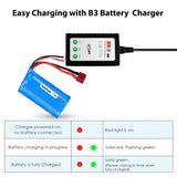7.4V 2600mAh Li-ion Battery 15C (T Plug) – Rechargeable RC Battery Pack