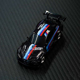 1:64 BMW M4 Mini Alloy RC Drift Car with Mobile App Control – 2.4GHz Rechargeable Desktop Racing Car-Black