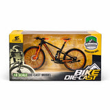 Metal Die-Cast Bicycle Model – Black & Orange | 1:8 Scale Collectible | Ages 3+