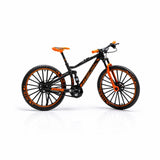 Metal Die-Cast Bicycle Model – Black & Orange | 1:8 Scale Collectible | Ages 3+