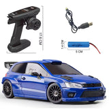 LDRC LD2801 Polo 1/28 Scale 4WD RC Drift Car – High-Speed Mini Drift Racer (White & Blue)