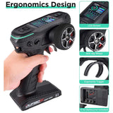 DUMBORC DDF-350 10CH RC Transmitter with P10F Receiver – 2.4GHz Radio Controller with HD Screen & Gyro Support