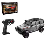 HB Toys Jeep Wrangler Rubicon R4308 1/43 Scale 4WD RTR Mini RC Crawler with APP Control – Grey