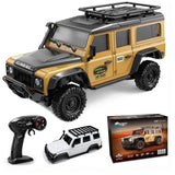 HB Toys Land Rover Defender R4304 1/43 Scale 4WD RTR Mini RC Crawler with APP Control – Yellow