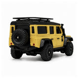 HB Toys Land Rover Defender R4304 1/43 Scale 4WD RTR Mini RC Crawler with APP Control – Yellow