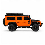 HB Toys Land Rover Defender R4305 1/43 Scale 4WD RTR Mini RC Crawler with APP Control – Orange