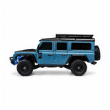 HB Toys Land Rover Defender R4306 1/43 Scale 4WD RTR Mini RC Crawler with APP Control – Blue