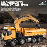 HUINA 1538 1/14 Alloy RC Dump Truck with Timber Grab Crane 26CH | India