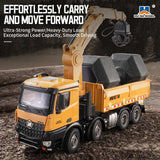 HUINA 1538 1/14 Alloy RC Dump Truck with Timber Grab Crane 26CH | India