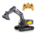 HUINA 1592 RC Excavator 1:14 Scale – 22 Channel Semi-Alloy Construction Crawler with Lights & Sound