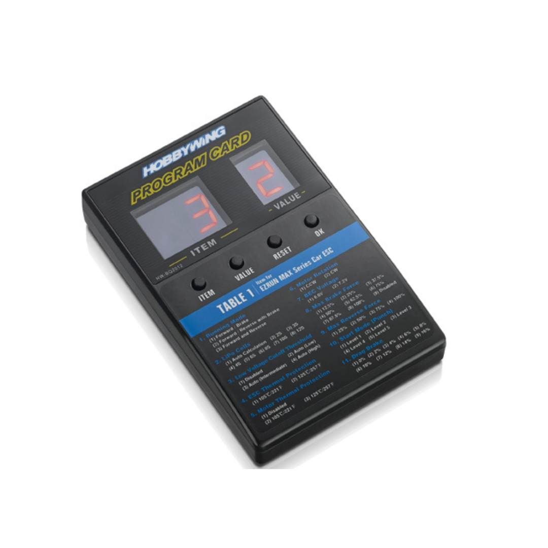 Hobbywing LED Program Card – ESC Programming Box for Hobbywing ESCs