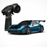 Hstar 1:43 Porsche-Style RC Drift Car 4WD 2.4GHz with Gyro – Metallic Blue