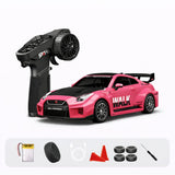 Hstar 1:43 Nissan GT-R Liberty Walk RC Drift Car 4WD with Gyro & LED – Pink