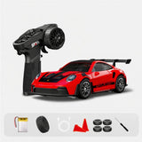 Hstar 1:43 Porsche-Style RC Drift Car 4WD with Gyro & LED – Red (2.4GHz)