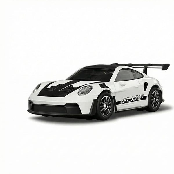 Hstar 1:43 Porsche 911-Style Metal Alloy RC Drift Car 4WD with Gyro & LED – White