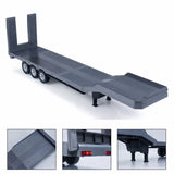 Huina 1502 73.5cm 3-Axle Semi Trailer Flatbed for Huina 1501 RC Tractor Truck | 1:18 Scale | Electric Legs & Tailboard