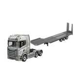 Huina 1502 73.5cm 3-Axle Semi Trailer Flatbed for Huina 1501 RC Tractor Truck | 1:18 Scale | Electric Legs & Tailboard