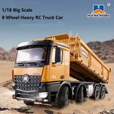 Huina 1536 8×8 RC Dump Truck 1/14 Scale – 12 Channel Heavy Duty Construction Truck