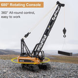 Huina 1572 RC Crawler Crane (2025) – 1:14 Scale 15CH Construction Vehicle with 680° Rotation