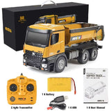 Huina 1573 1:14 Scale RC Dump Truck – 10 Channel Heavy-Duty Construction Vehicle (2025 Model | India)