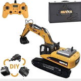 Huina 1580 V4 1:14 Scale Full-Metal RC Excavator – 23 Channel with Interchangeable Tools (India)