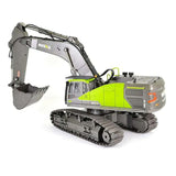 Huina 1593 RC Excavator 1/14 Scale – 2.4GHz Construction Truck with 360° Rotation & Metal Attachments | India