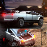 JJRC C8817-A 1/24 Alloy RC Cybertruck-Style Car with Motorcycle Add-On – Full Proportional Control, LED Lights, and Opening Parts