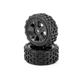 Original MJX 1415B1 wheel & tyre set (2pcs)—pre-glued for quick installation with strong grip and durability.