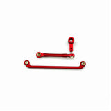 MJX H18P Metal Steering Tie Rod, Drag Link & Servo Arm Set Red | 1/18 Upgrade