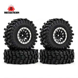 RED Spider 1.3-Inch Beadlock Wheels & Crawler Tires for 1/18 RC Cars – Red & Black