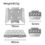 MJX H8P H8E H8H H8H+ Metal Chassis Armor Skid Plate Set for 1/8 RC Crawler | India