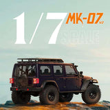 MK-07 V2 1/7 Scale 4WD Brushless RTR RC Rock Crawler – FOC Sensored Power | India (Black)