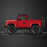 MN MODEL MN91 1/12 4WD RC Car with Metal Chassis, 2.4GHz Remote, Soft Tires – RTR Off-Road Climber
