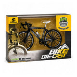 1:10 Scale Metal Die-Cast Road Bicycle Model – Black | Collectible Display Bike
