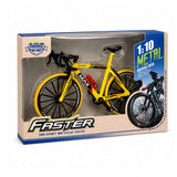 1:10 Scale Metal Die-Cast Sports Bicycle Model – Yellow | Premium Collectible Bike