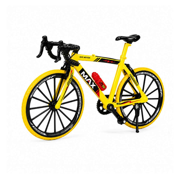 1:10 Scale Metal Die-Cast Sports Bicycle Model – Yellow | Premium Collectible Bike