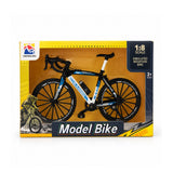 Metal Die-Cast Mountain Bike Model – Black & Blue | 1:8 Scale Collectible Bicycle | Ages 3+