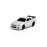JIABAILE 1:43 Nissan Skyline R34 GTR RC Desktop Drift Car with Gyro – 4WD Mini High-Speed RTR (India)