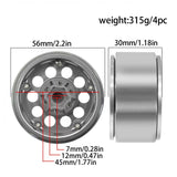 1.9 Inch Red Spider Beadlock Wheels for 1/10 RC Crawler | India