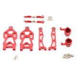 1/16 RC Car Full Metal Upgrade Kit – Aluminum Suspension Arms, Steering Hubs & Oil Shocks