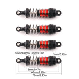 1/16 RC Car Full Metal Upgrade Kit – Aluminum Suspension Arms, Steering Hubs & Oil Shocks