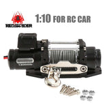 RED Spider RC Electric Winch with Wireless Remote for 1/8, 1/10 & 1/12 Scale Crawlers