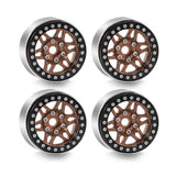 1.9 Inch Red Spider Premium Bronze and Red Beadlock Wheels for 1/10 RC Crawler | India