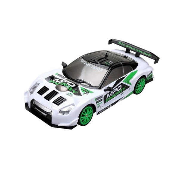 SC24A11 1:24 Scale 4WD RC Drift Car with LED Light – High-Speed Remote Control Toy India (White)