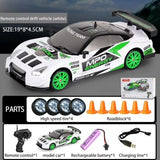 SC24A11 1:24 Scale 4WD RC Drift Car with LED Light – High-Speed Remote Control Toy India (White)