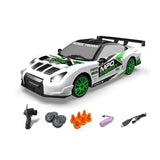 SC24A11 1:24 Scale 4WD RC Drift Car with LED Light – High-Speed Remote Control Toy India (White)