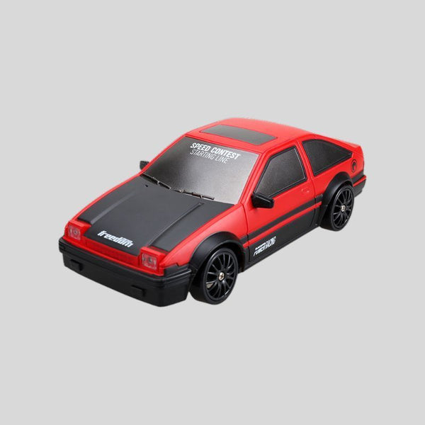 SC24A11-1 1:24 Scale 4WD RC Drift Car – Red/Black High-Speed Racer with LED Lights & Extra Drift Tires